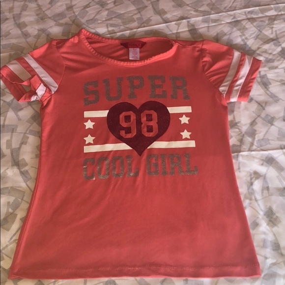 Other - Salmon pink graphic tee